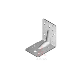 Nurgik 65x90x90x2.5 mm CE tugevdatud